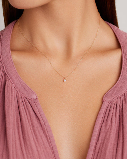 14K Gold Birthstone Necklace