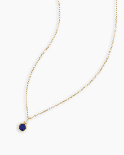 14K Gold Birthstone Necklace