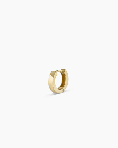 14K Gold Rose Single Huggie