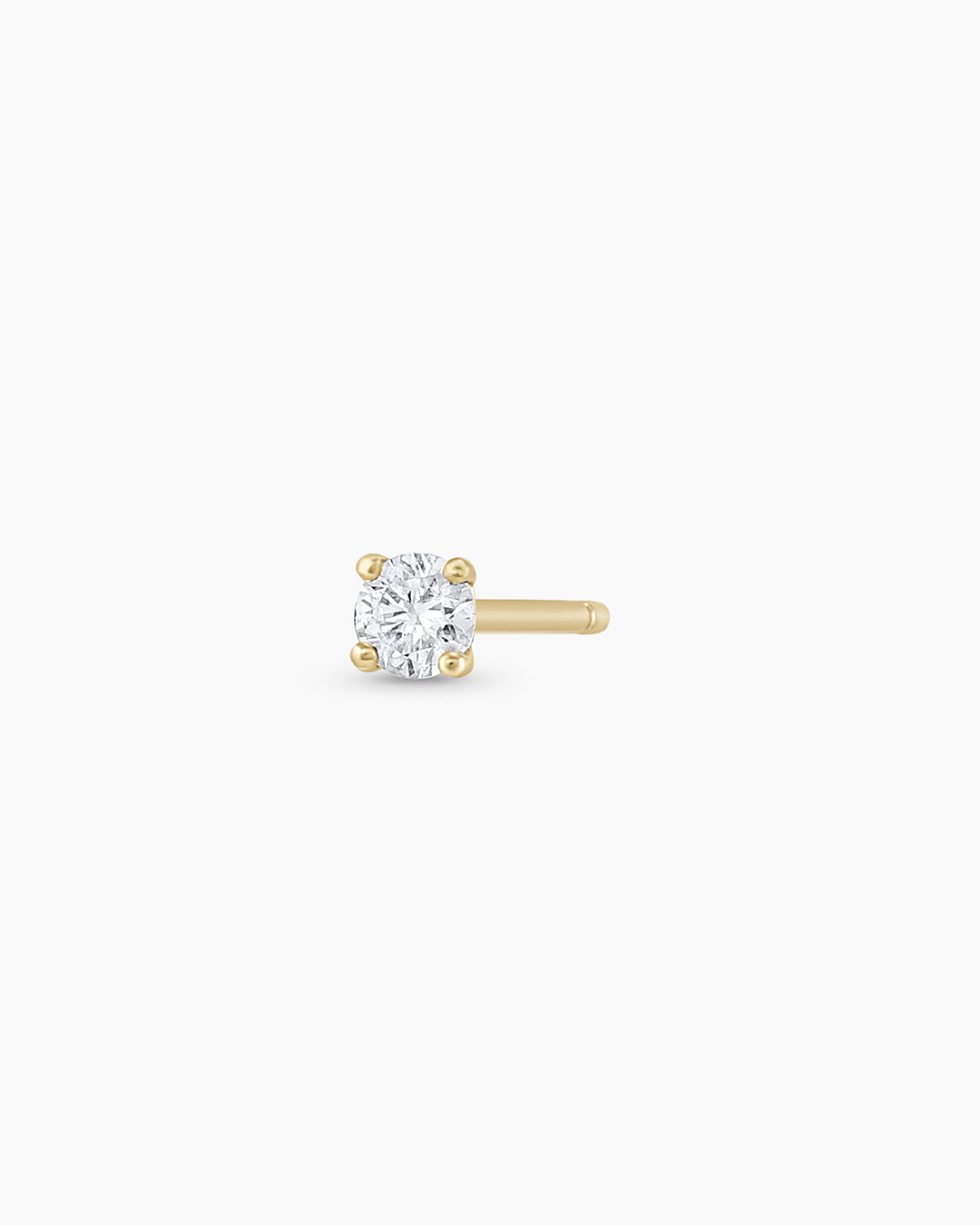 14K Diamond Solitaire Single Stud
