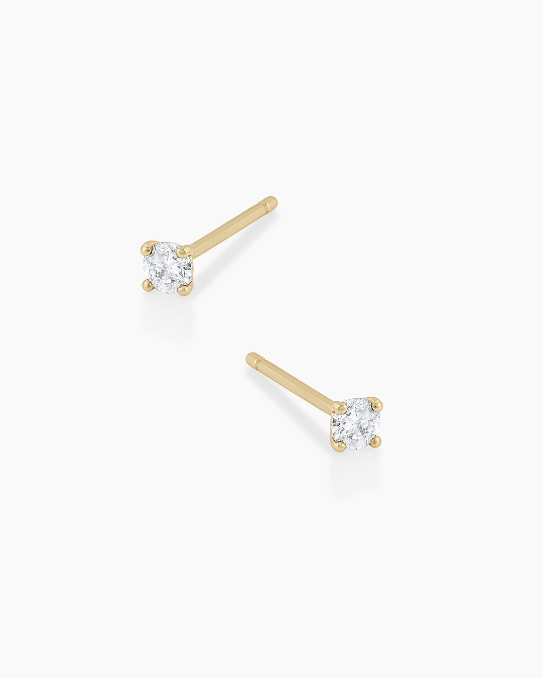 14K Diamond Solitaire Studs