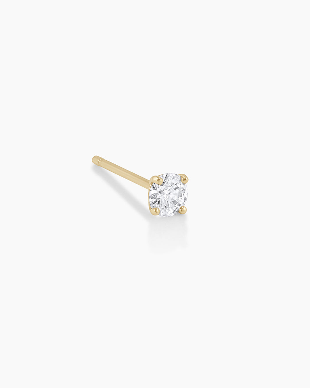 14K Diamond Solitaire Single Stud