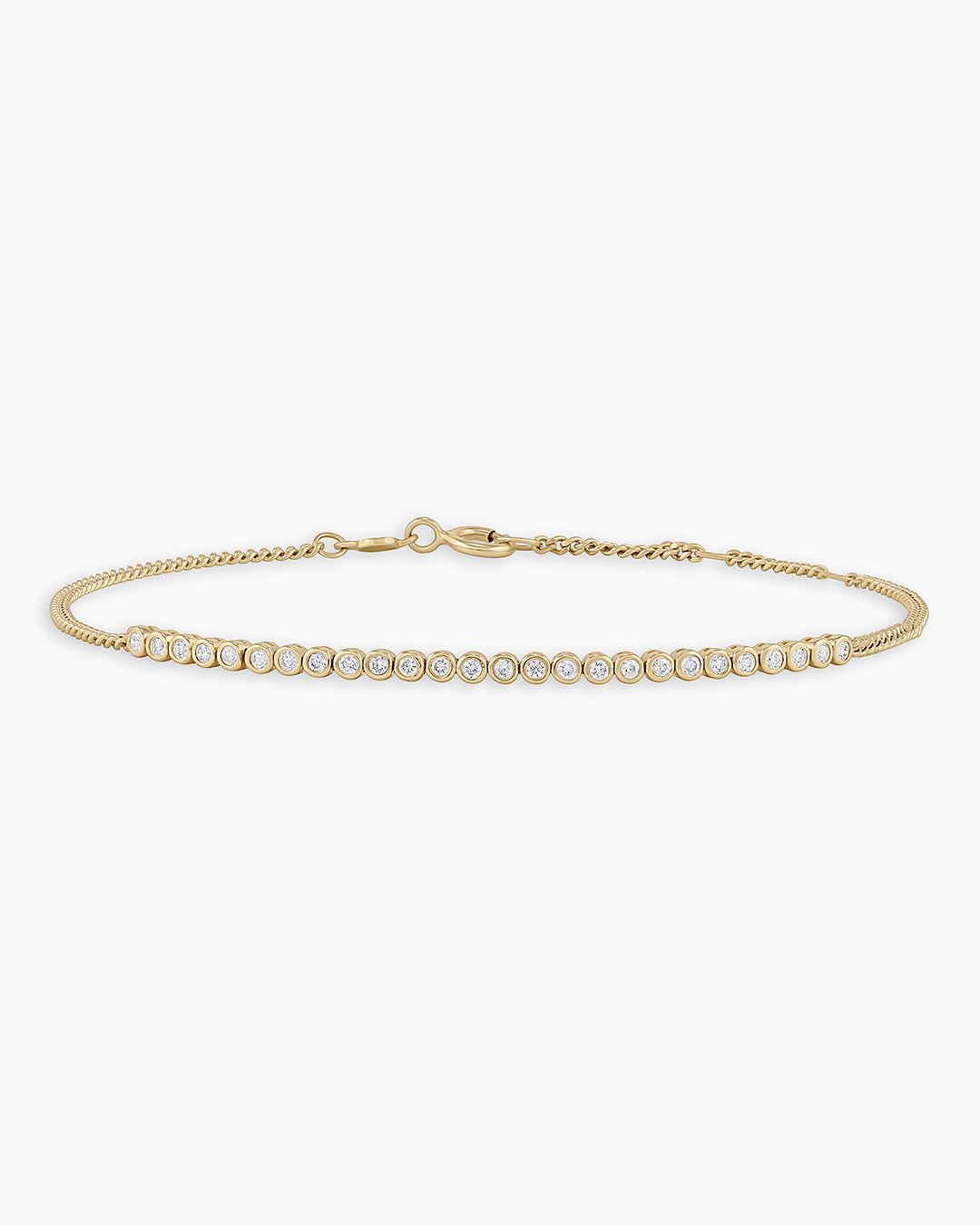 14K Classic Diamond Row Bracelet