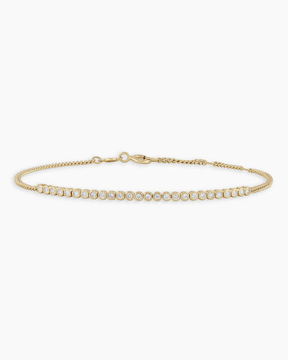14K Classic Diamond Row Bracelet