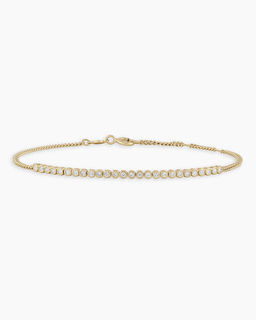 14K Classic Diamond Row Bracelet