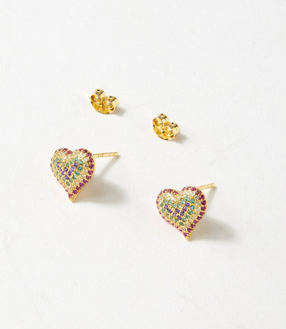 Crystal Heart Earrings