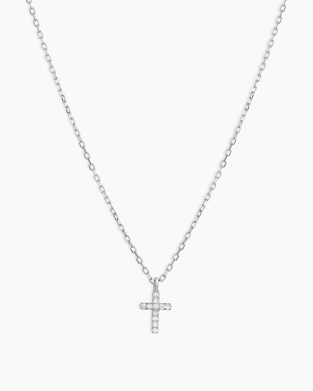 14K Diamond Cross Necklace