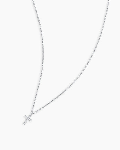 14K Diamond Cross Necklace