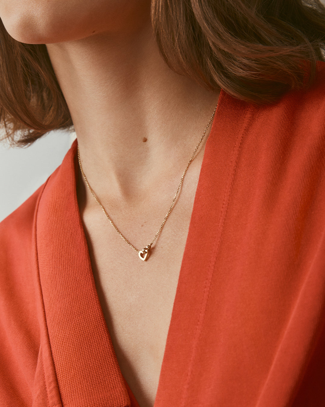 14K Gold Parker Heart Necklace