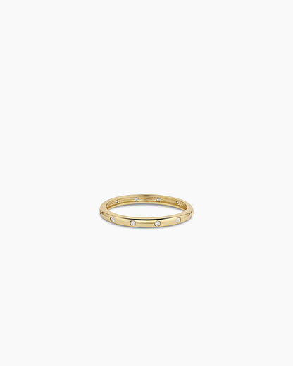 14K Diamond Lou Helium Ring