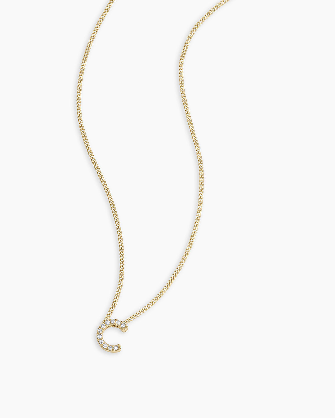 14K Diamond Alphabet Necklace