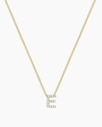 14K Diamond Alphabet Necklace