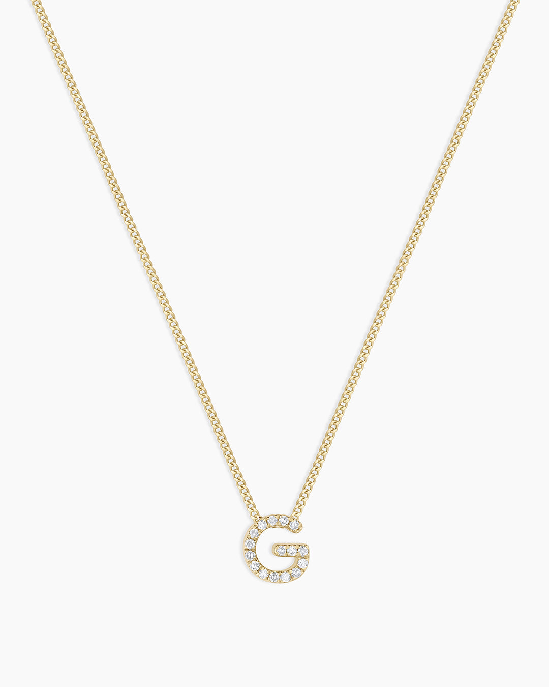 14K Diamond Alphabet Necklace