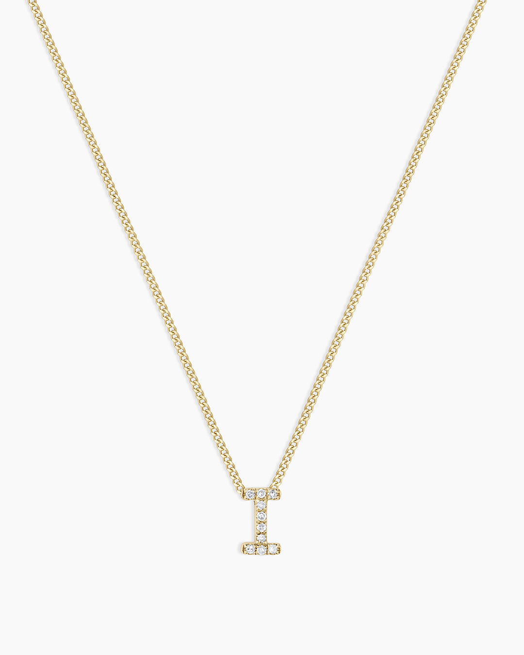 14K Diamond Alphabet Necklace