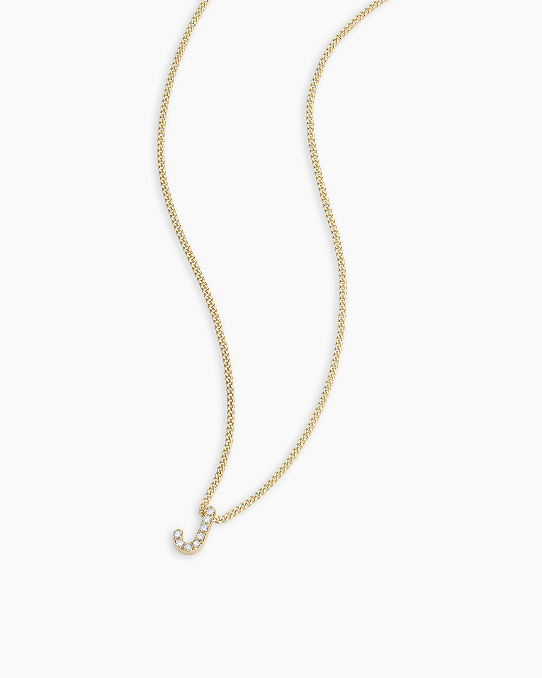 14K Diamond Alphabet Necklace