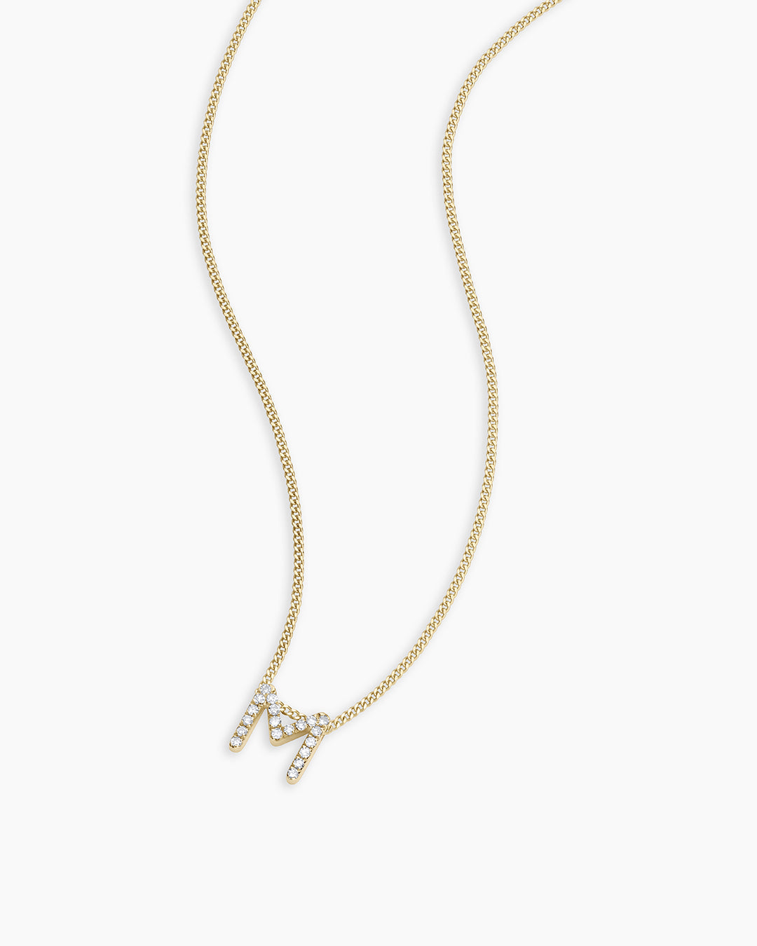 14K Diamond Alphabet Necklace