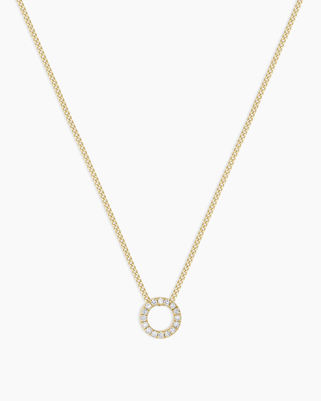 14K Diamond Alphabet Necklace