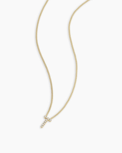 14K Diamond Alphabet Necklace