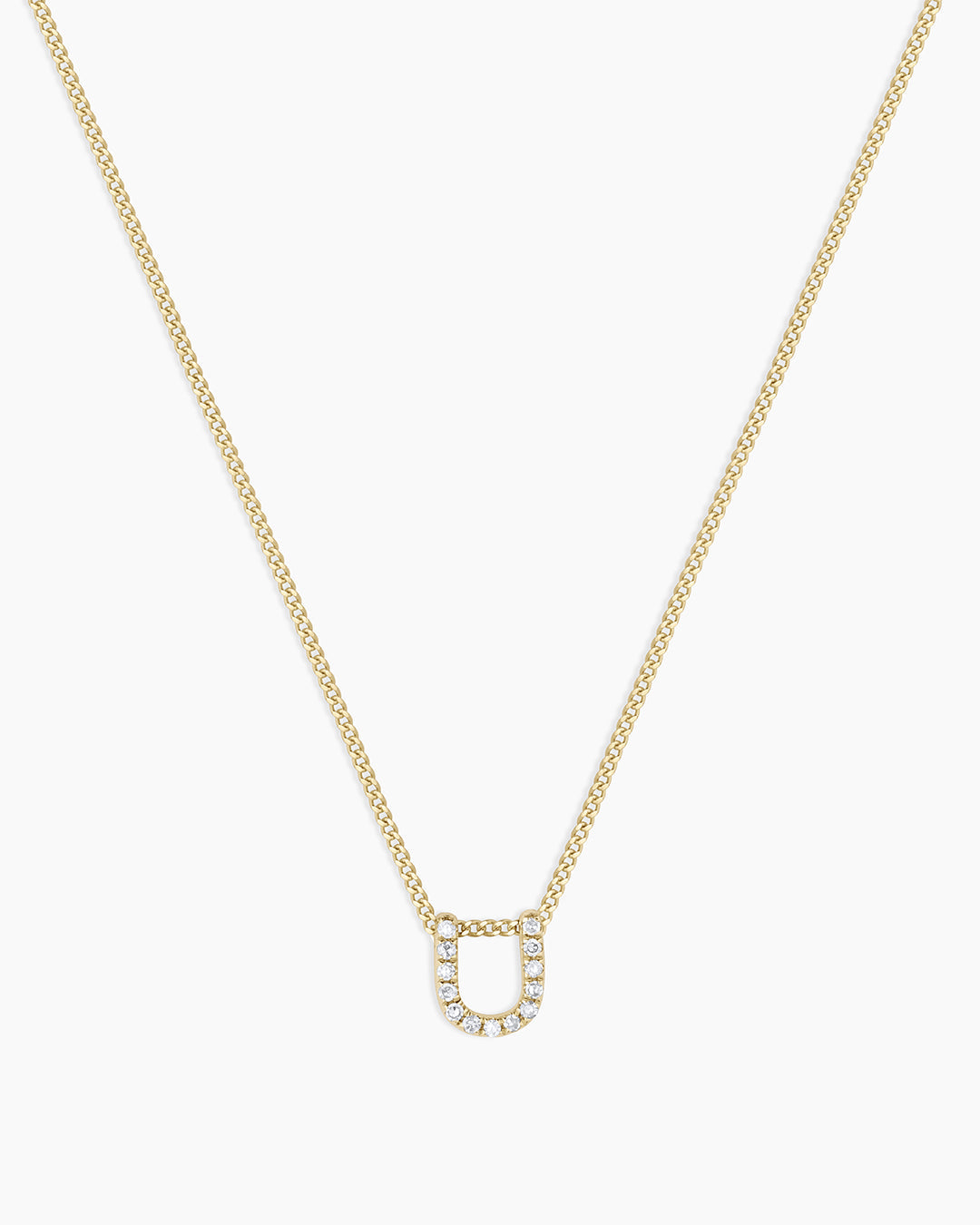 14K Diamond Alphabet Necklace