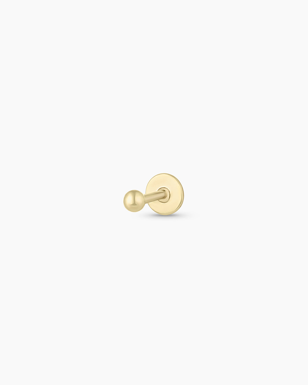 14K Gold Newport Flat Back Single Stud