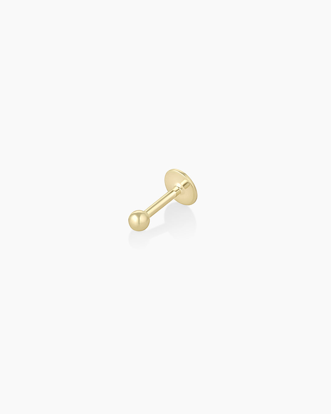 14K Gold Newport Flat Back Single Stud