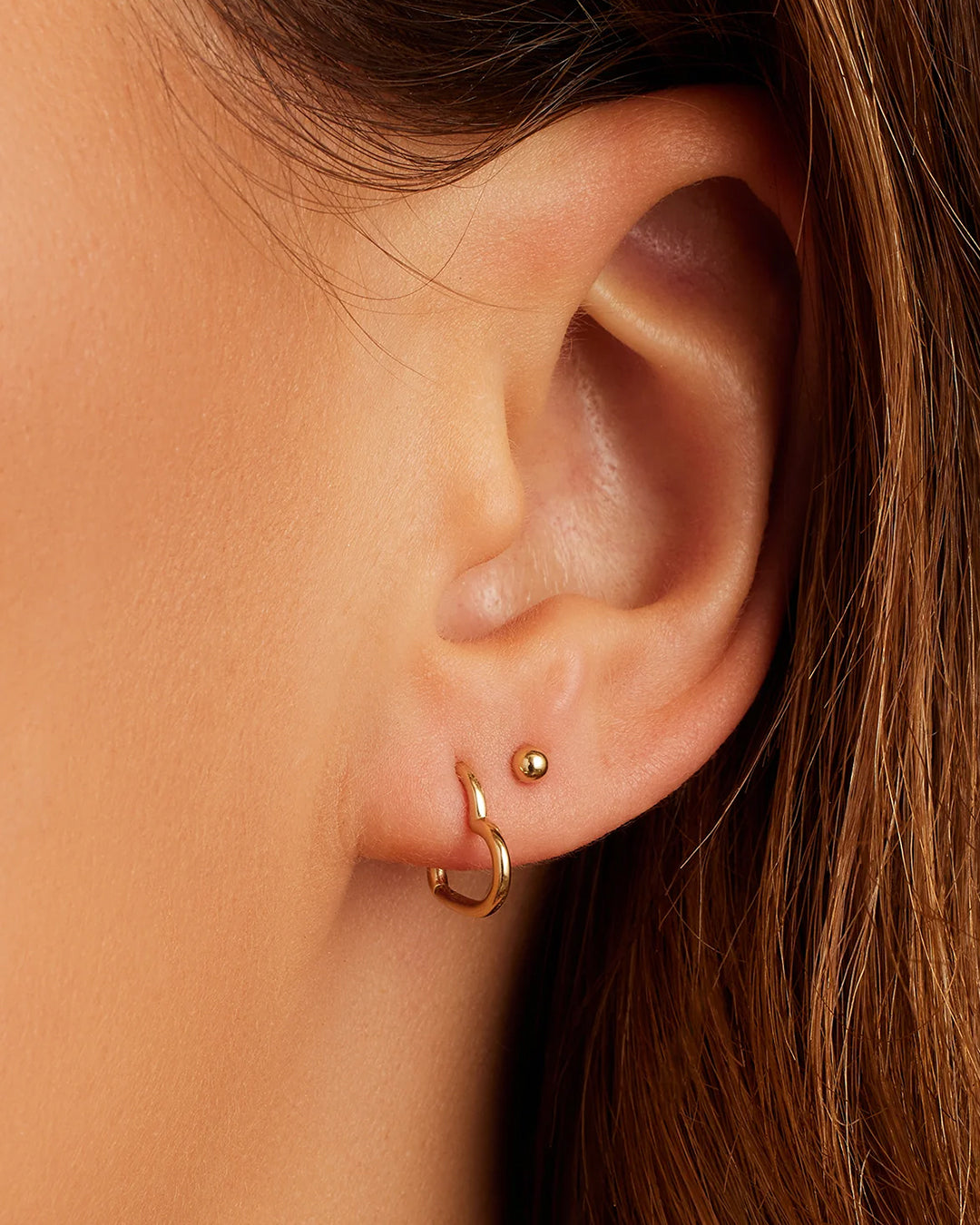 14K Gold Newport Flat Back Studs