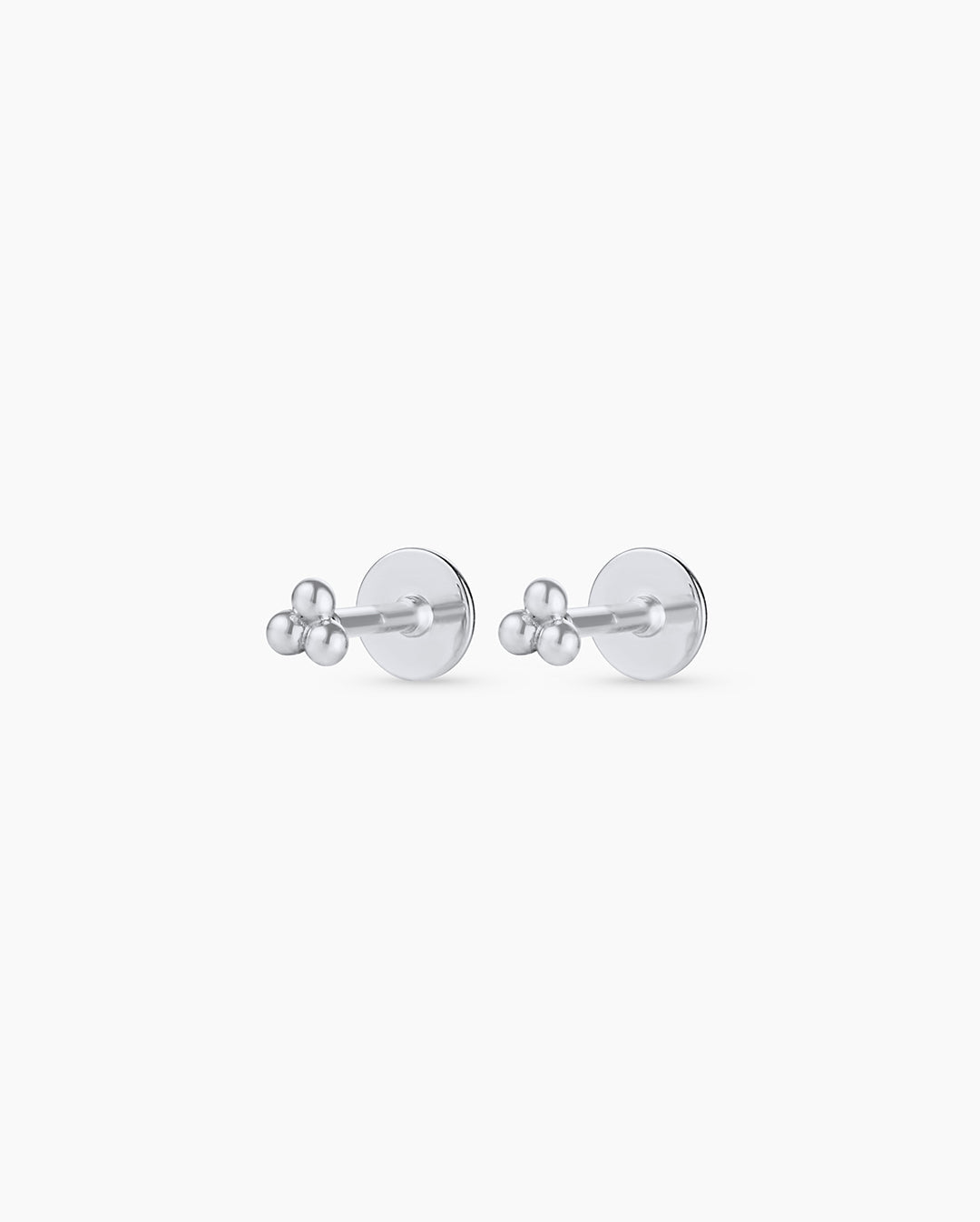 14K Gold Trio Flat Back Studs