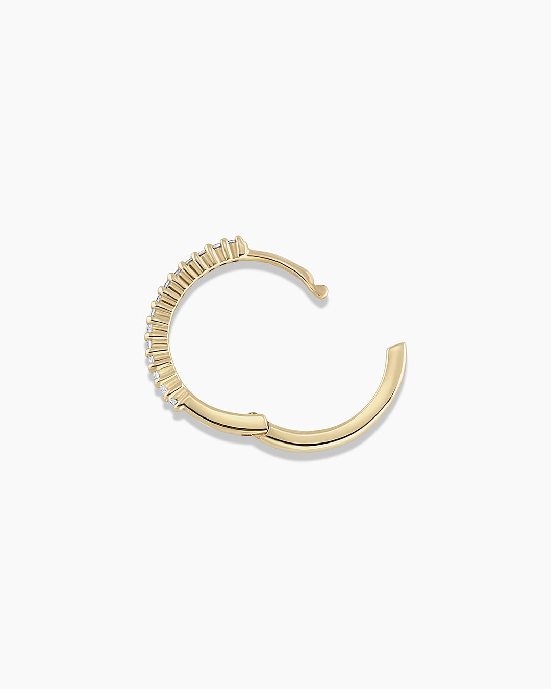 14K Diamond Pavé Single Huggie