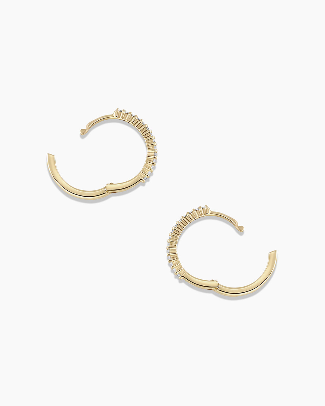 14K Diamond Pavé Huggies