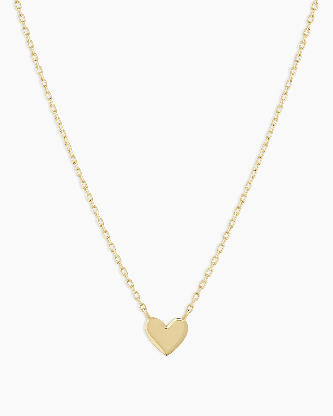 14K Gold Heart Mini Necklace