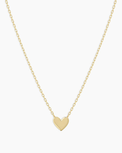 14K Gold Heart Mini Necklace