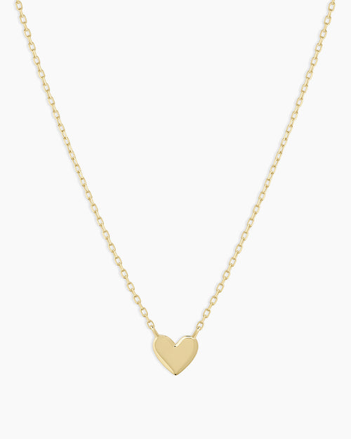14K Gold Heart Mini Necklace