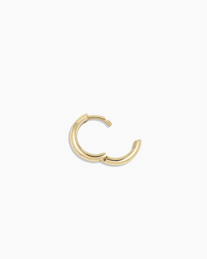 14K Gold Lou Helium Single Huggie