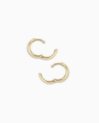 14K Gold Lou Helium Huggies