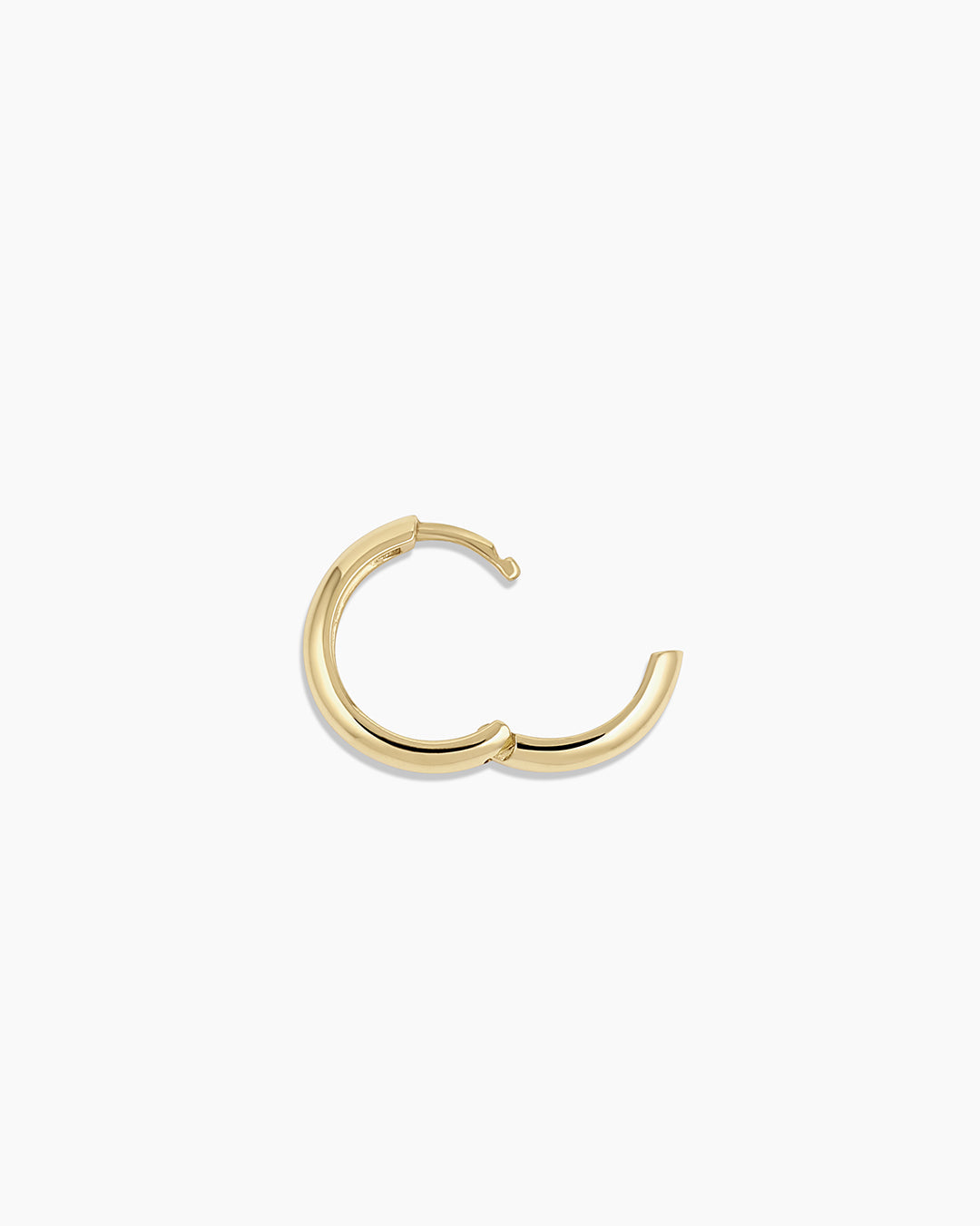 14K Gold Lou Helium Single Huggie