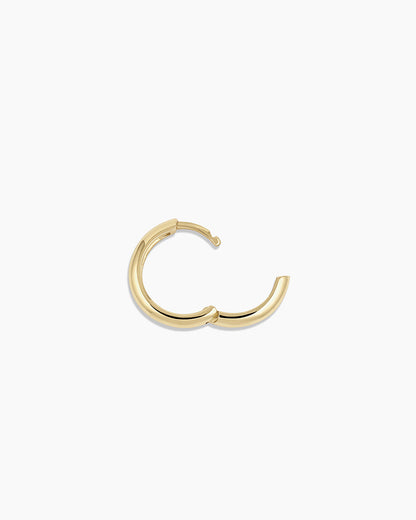 14K Gold Lou Helium Single Huggie