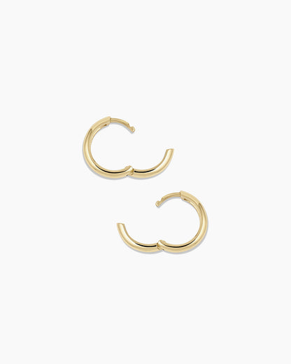 14K Gold Lou Helium Huggies