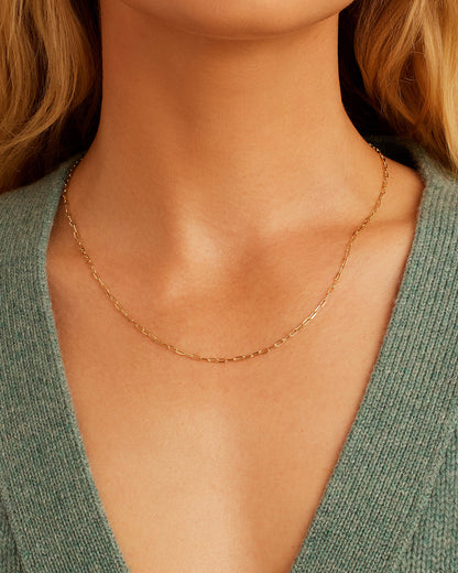 14K Gold Parker Micro Mini Necklace