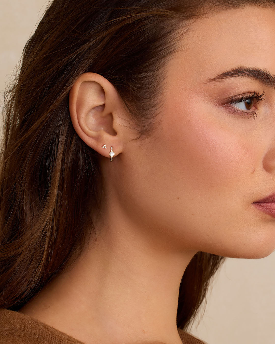 14K Gold Pearl Lariat Necklace