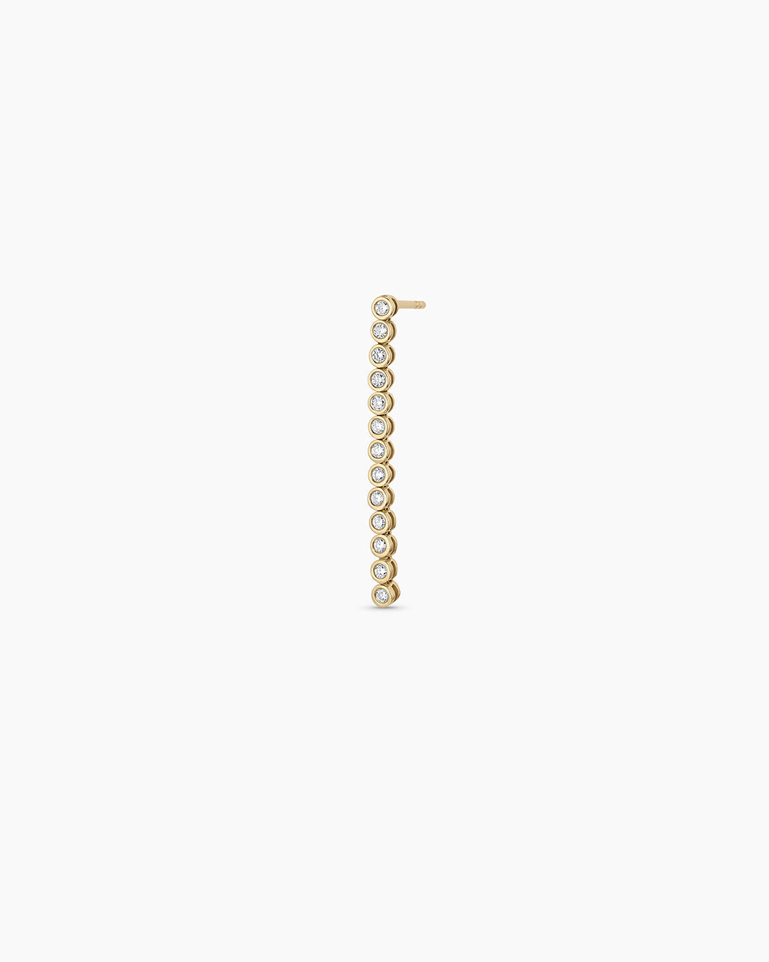 14K Lab Grown Diamond Classic Tennis Drop Single Earring