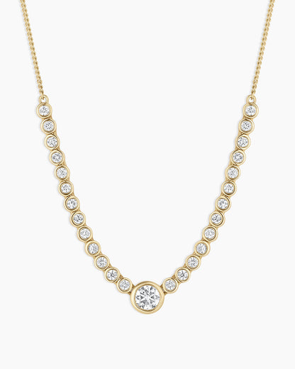 14K Lab Grown Diamond Circle Row Necklace