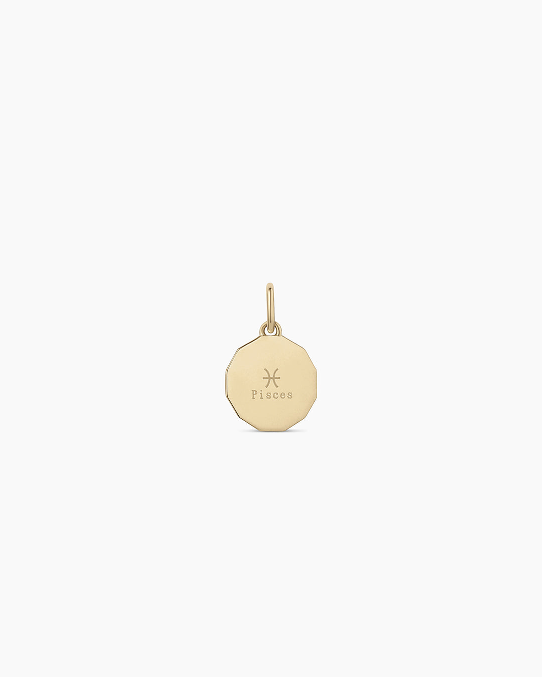 14K Diamond Zodiac Coin Charm