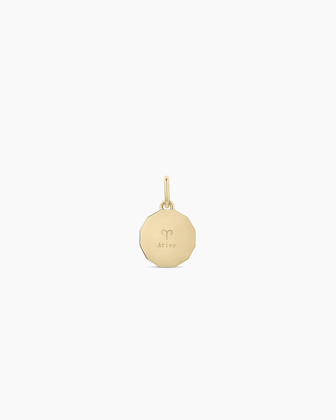 14K Diamond Zodiac Coin Charm