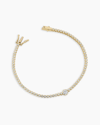 14K Lab Grown Diamond Circle Tennis Bracelet