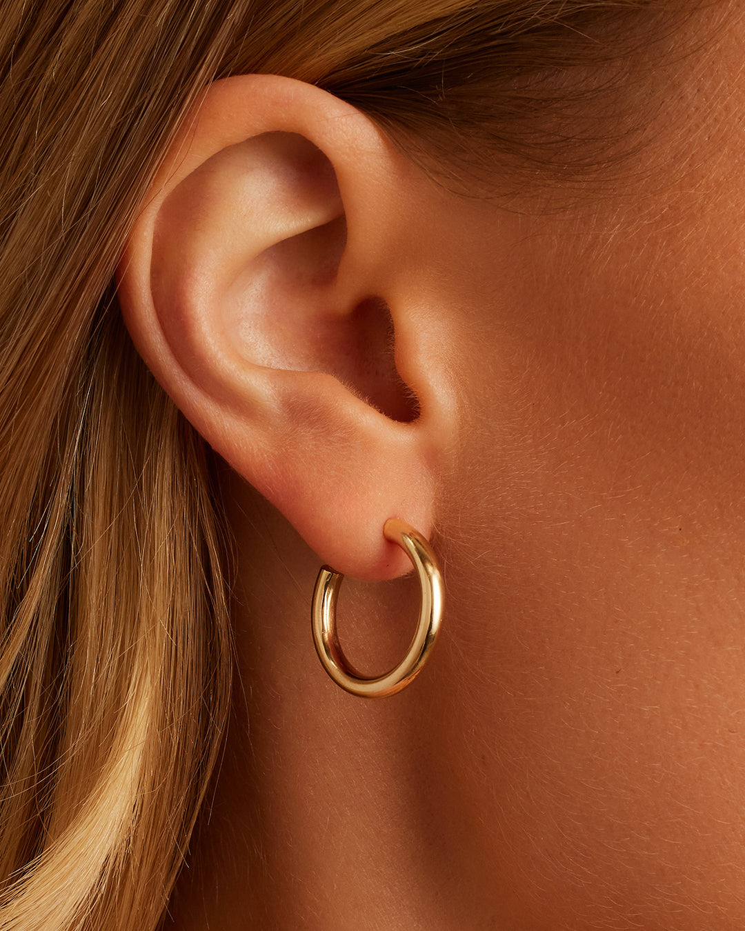 14K Gold Carter Hoops
