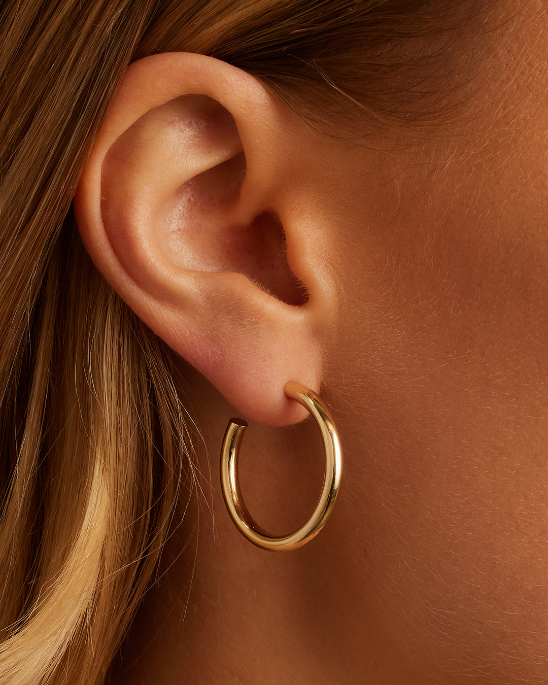 14K Gold Carter Single Hoop
