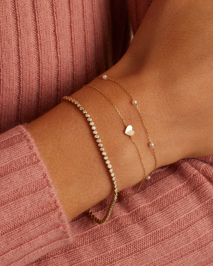 14K Diamond Bond Bracelet