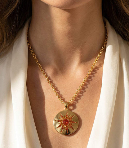 Crystal Medallion Necklace