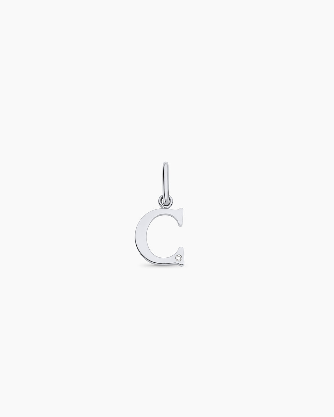 14K Diamond Vintage Alphabet Charm