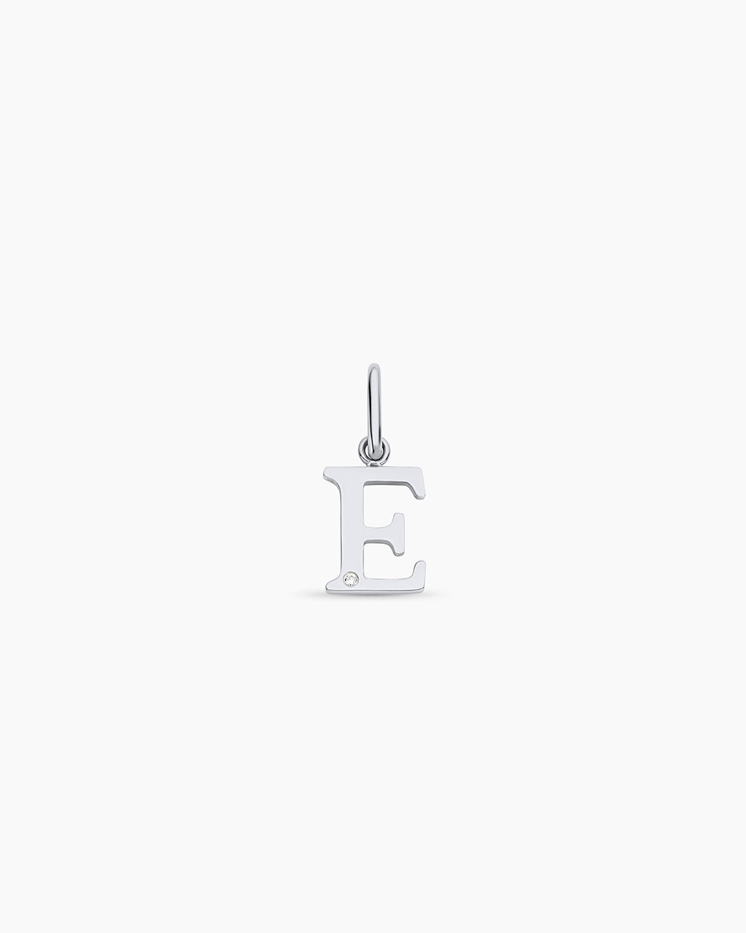 14K Diamond Vintage Alphabet Charm